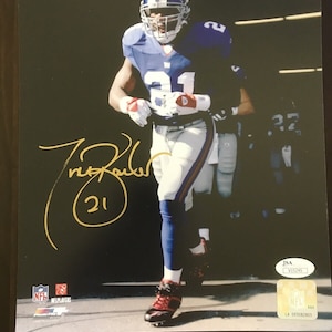 Tiki Barber New York Giants Autograph Signed 8x10 Photo JSA