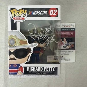 Richard Petty Signed Autographed Funko POP NASCAR 02 King JSA
