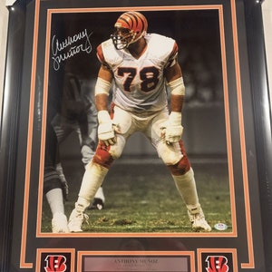 Anthony Munoz autografato firmato Cincinnati Bengals 16x20 foto incorniciata PSA/DNA