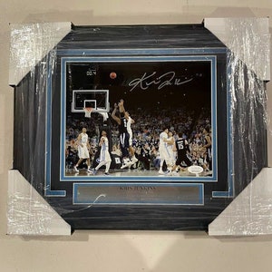 Kris Jenkins signed autographed Villanova Wildcats 2016 NCAA March Madness &quot;The Shot&quot; 8x10 framed photo JSA