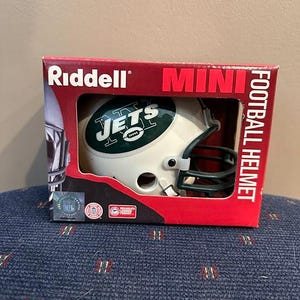 New York NY Jets White VSR4 1995 Vintage Riddell Mini Helmet New In Box