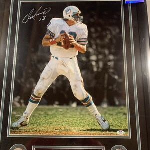 Dan Marino autograph signed Miami Dolphins 16x20 photo framed PSA/DNA