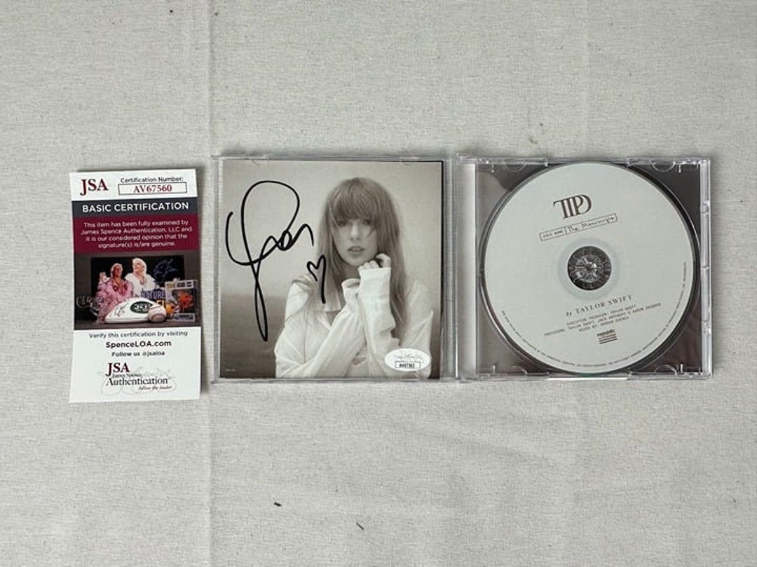 Taylor Swift Signed Autographed TTPD Cd Insert With HEART <3 Taylor Swift Signed Autographed TTPD Cd Insert With HEART <3