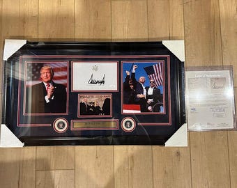 ドナルド・トランプ 直筆サイン入り MAGA 大統領 カスタムフレーム