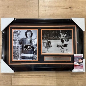 Bob Clarke a dédicacé son collage photo 8 x 10 Flyers de Philadelphie encadré JSA