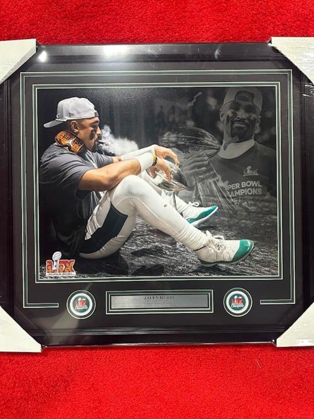 Jalen Hurts Philadelphia Eagles Super Bowl LIX 59 16x20 Photo Framed - Etsy