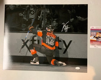 Kevin Hayes Philadelphia Flyers Signed Replica Orange Jersey JSA COA NHL  HOCKEY