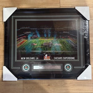 Philadelphia Eagles Super Bowl LIX 59 12x18 Konfetti-Foto gerahmt
