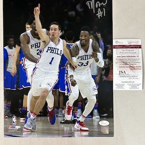 T.J. McConnell signed autographed Philadelphia 76ers 11x14 Photo JSA