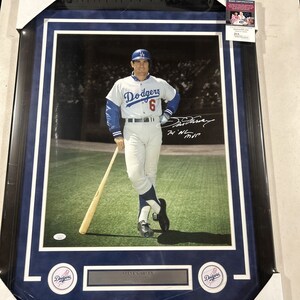 Steve Garvey autograph signed Los Angeles Dodgers 16x20 photo framed JSA