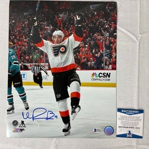 Ivan Provorov a signé une photo dédicacée des Flyers de Philadelphie 11 x 14 Beckett