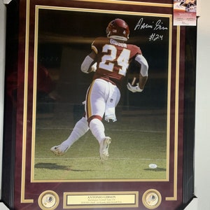 Antonio Gibson Autogramm signiert Washington Football Team 16x20 Photo Framed JSA
