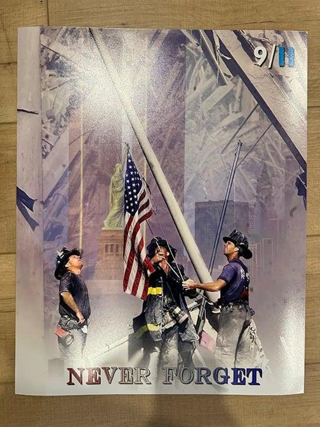 9/11 Never Forget Memorial 16x20 Photo NYFD - Etsy