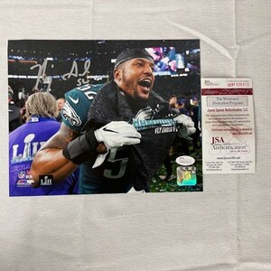 Najee Goode signed autographed Philadelphia Eagles Super Bowl 52 SBLII 8x10 Photo JSA
