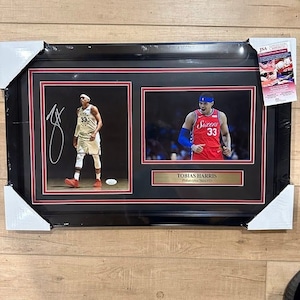Tobias Harris signed autographed Philadelphia 76ers 8x10 photo collage framed JSA