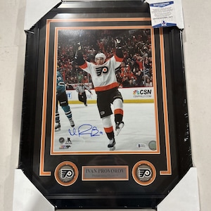 Ivan Provorov autographe signé Flyers de Philadelphie 11 x 14 photo encadrée Beckett
