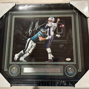 Brandon Graham Autograph Signed Philadelphia Eagles Super Bowl 52 Strip Sack 11x14 Framed PSA