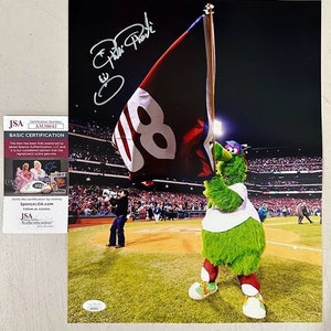 Phillie Phanatic signed autographed Philadelphia Phillies 11x14 Photo JSA