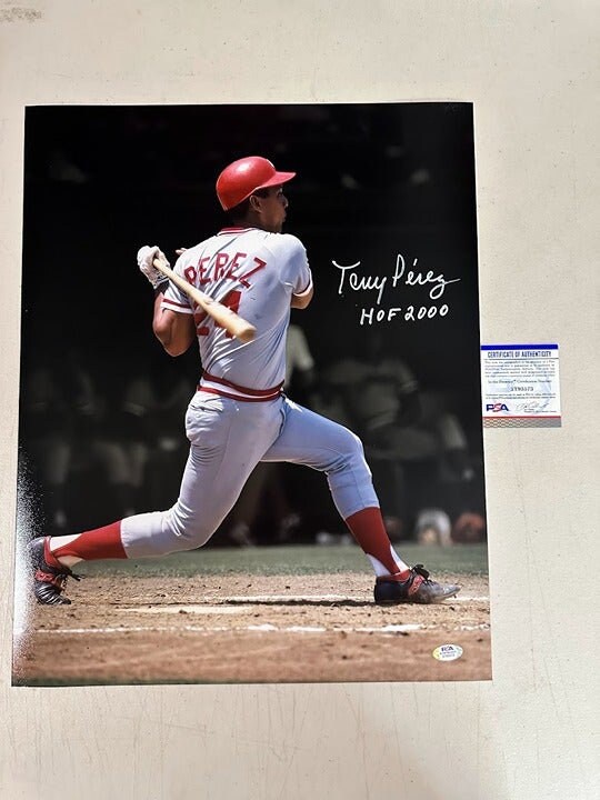 Tony Perez signed HOF 2000 autographed Cincinnati Reds 16x20 Photo PSA/DNA