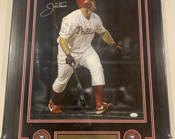 Jim Thome autograph signed Philadelphia Phillies 16x20 spotlight photo framed JSA