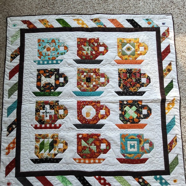 Coffee Quilt Etsy