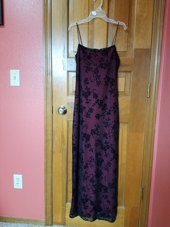 black prom dress with Gem