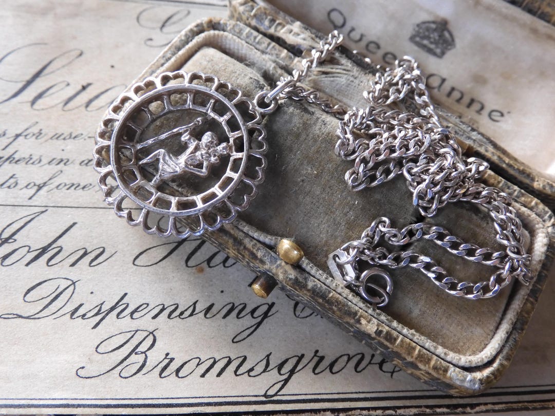 1960年代のヴィンテージ スターリングシルバー セントクリストファー