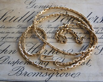 Lovely Adjustable Vintage 1970s 18ct Gold Plated Chain Necklace