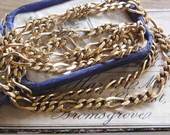 Stunning LONG Vintage 1970s 18ct Gold Plated Chain Necklace