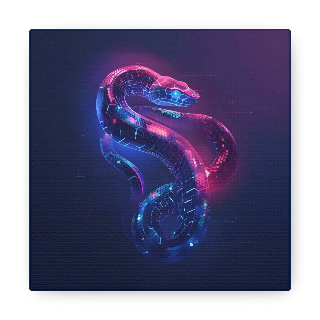 Python Coding Language Snake Coder Gift Programmer Gift Coiling Snake ...