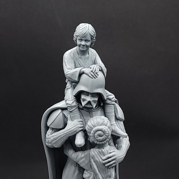 Daddy Darth Vader | Star Wars Collectible | High Quality Resin | Luke & Leia