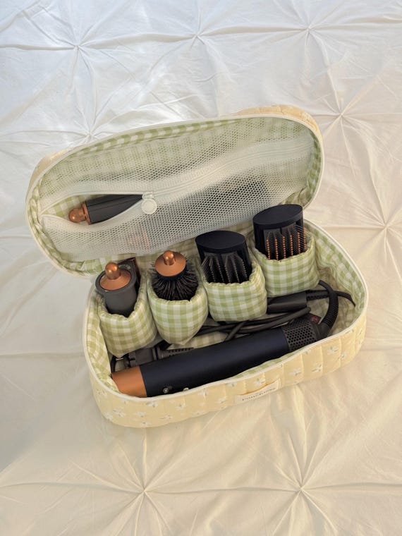 Buttercream Airwrap Compartmentalized Travel Organizer for Dyson/Shark Products Hair Tool Bag