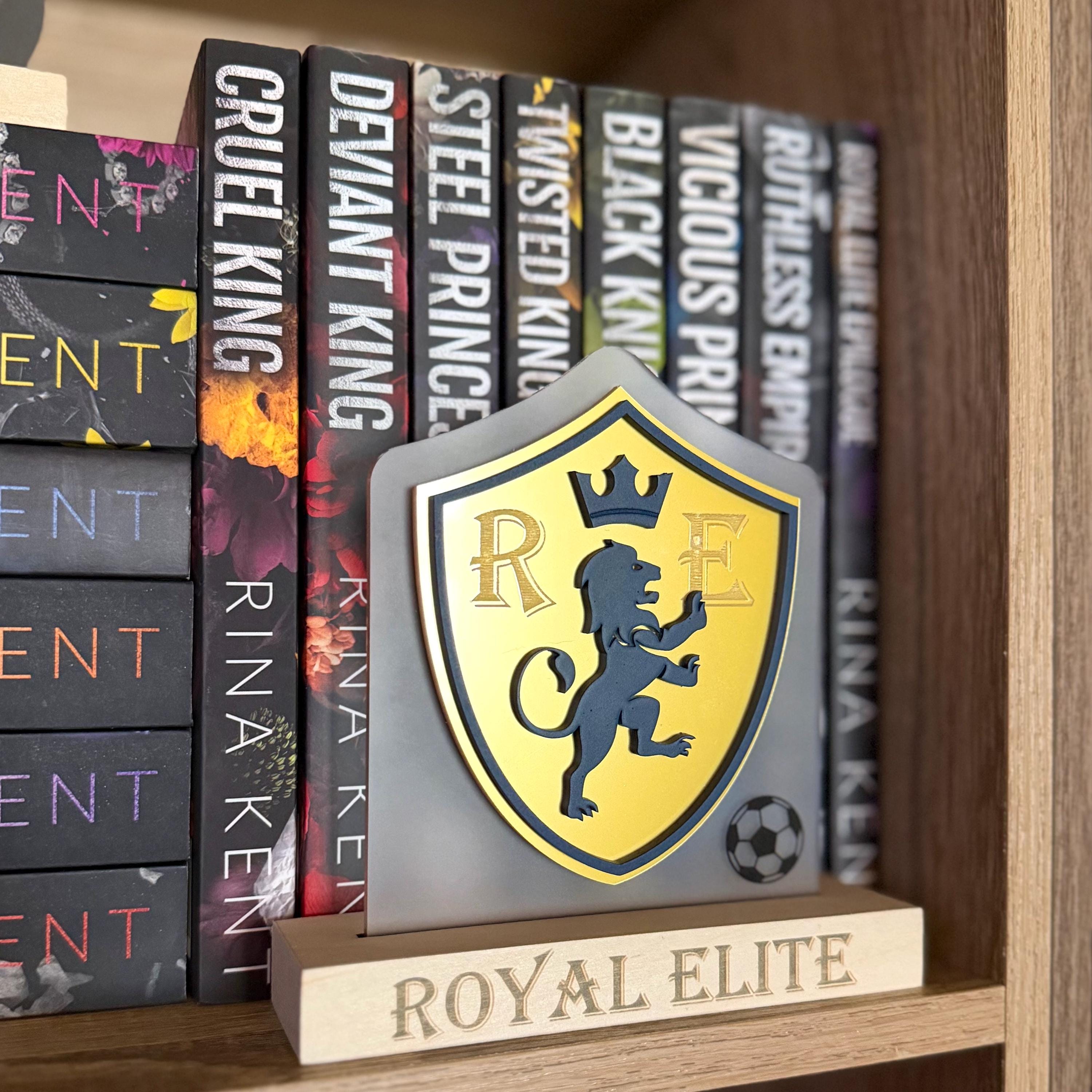 Officially Licensed Royal Elite Crest Bookshelf Sign; Dark Romance ...