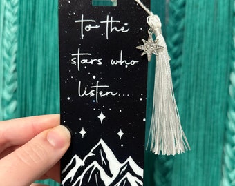 To the Stars Who Listen Velaris ACOTAR Bookmark; A Court of Mist and Fury Book Merch Accessories