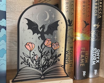 Iridescent Fantasy Reader Bookshelf Sign; Bookish Fantasy Decor