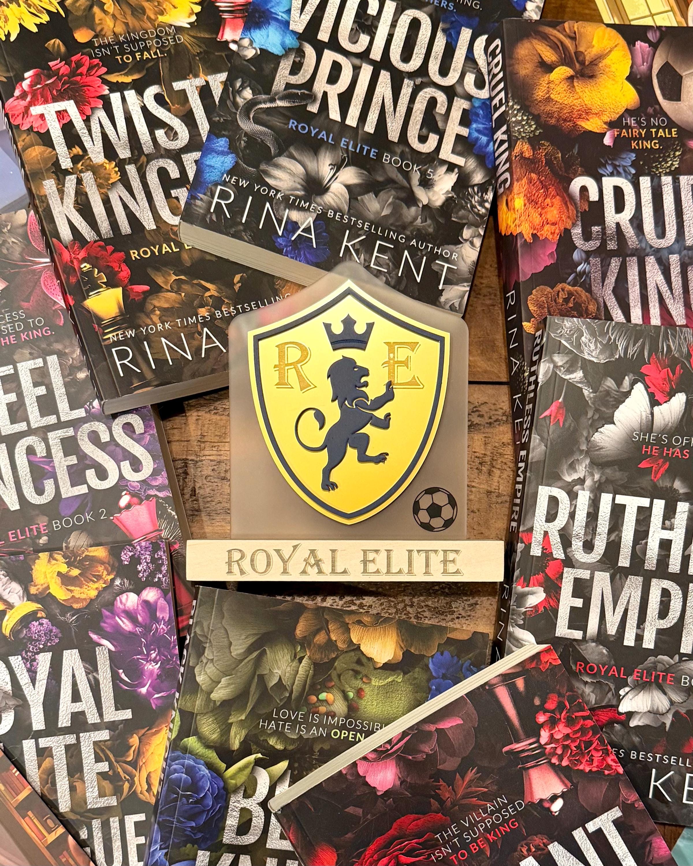 Officially Licensed Royal Elite Crest Bookshelf Sign; Dark Romance ...