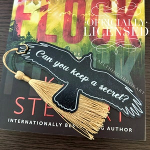 Officially Licensed Engraved Raven Bookmark; The Ravenhood Merch