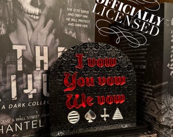 Officially Licensed LORDS Gothic Vow Bookshelf Sign; Dark Romance Decor; The Lords Series by Shantel Tessier