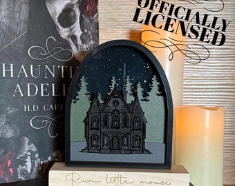 Officially Licensed Haunting Adeline Bookshelf Sign; Dark Romance Decor; H.D. Carlton