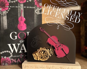 Officially Licensed God of War Bookshelf Sign; Dark Romance Decor; Legacy of Gods Rina Kent