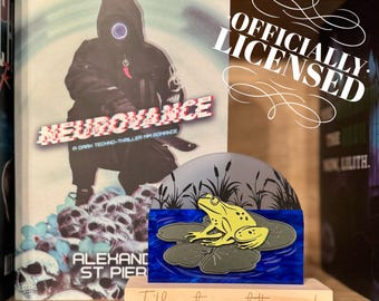 Officially Licensed Neurovance Pond Bookshelf Sign; MM Romance decor; Alexandra St. Pierre