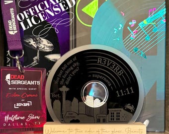 Officially Licensed Reverse Record Bookshelf Sign; Bittersweet Symphony Merch; Kate Stewart