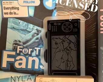 Officially Licensed For The Fans Camera Bookshelf Sign; Nyla K