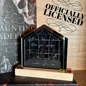 Officially Licensed Sun Room Haunting Adeline Bookshelf Sign; Dark Romance Decor; H.D. Carlton
