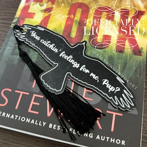 Officially Licensed Engraved Raven Bookmark; The Ravenhood Merch
