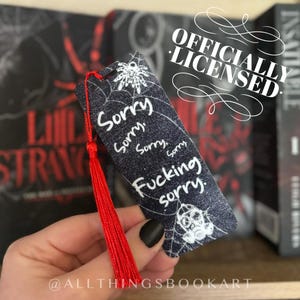 Officially Licensed Sorry Little Stranger Bookmark; Dark Romance Decor; Leigh Rivers