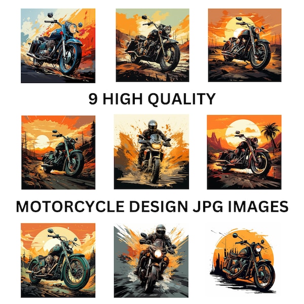 Motorcycle Wall Art - Etsy