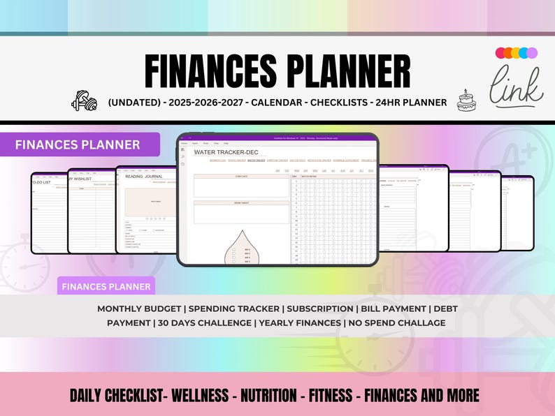Onenote Planner 2025 2026 & Undated, Hyperlinked Onenote Digital