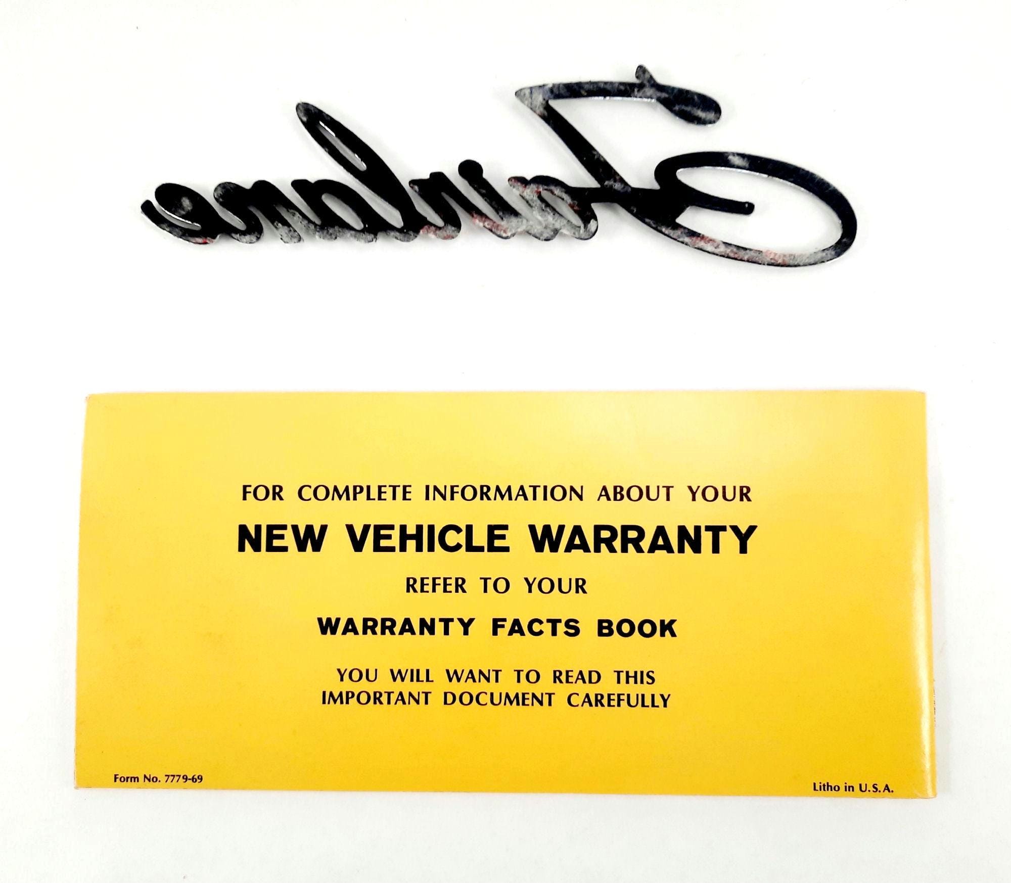 1969 Ford Torino Fairlane Ranchero Owner's Manual and Self-stick ...