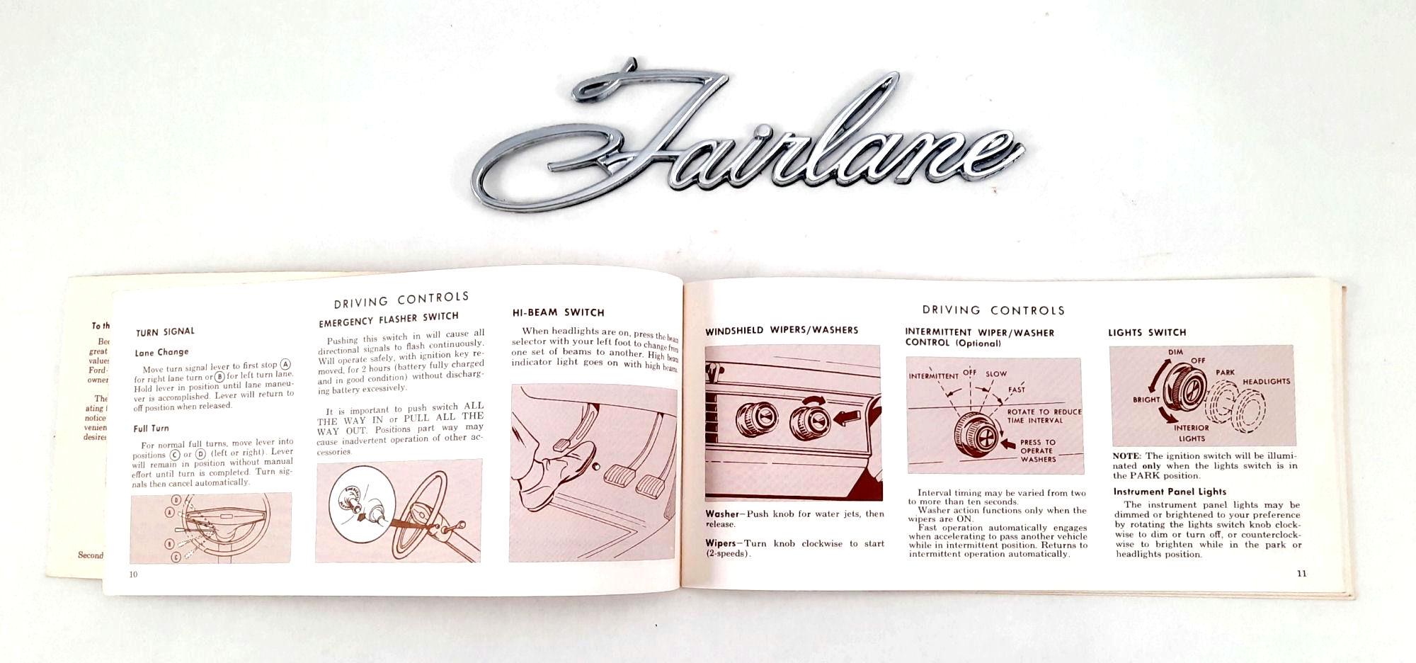 1969 Ford Torino Fairlane Ranchero Owner's Manual and Self-stick ...